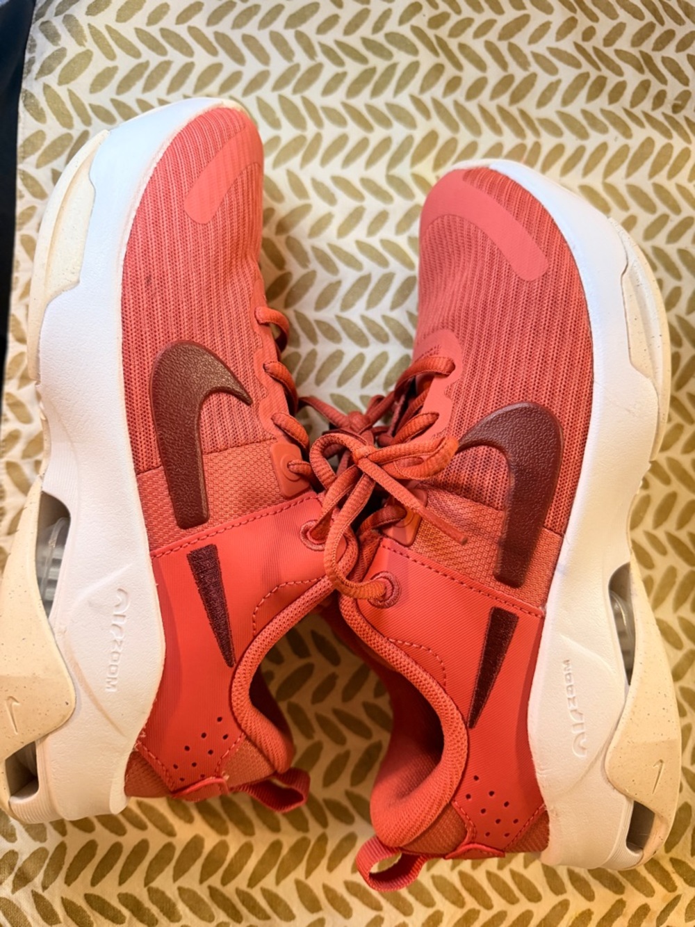 Nike Coral Athletic Sneakers with White Soles! New without box or tags
